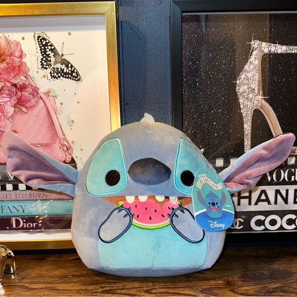 Squishmallows Other - Squishmallows Original Disney 8-Inch Stitch Eating watermelon 🍉